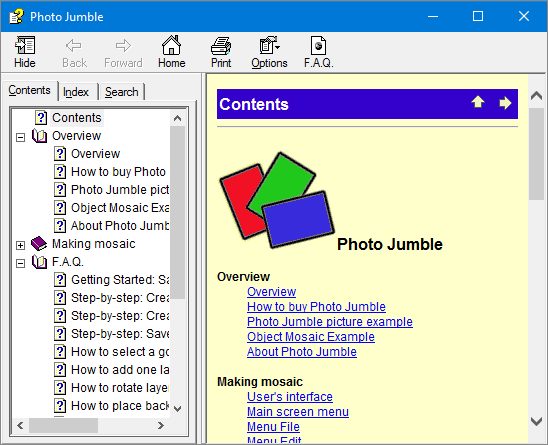 Photo Jumble for Windows help.